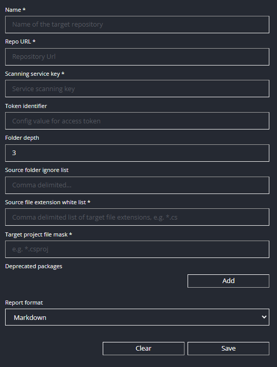 Dependency Scanning Configuration